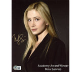 Mira Sorvino Signed Unframed 8x10 Vertical Headshot Photo