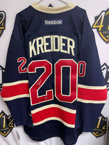 Chris Kreider Signed New York Rangers Reebok Jersey (Kreider COA)