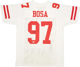 SAN FRANCISCO 49ERS NICK BOSA AUTOGRAPHED WHITE JERSEY BECKETT WITNESS 230701