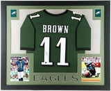 A J Brown Signed Philadelphia Eagles 35"x43" Framed Jersey (Beckett) All Pro WR