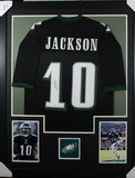 DESEAN JACKSON (Eagles black TOWER) Signed Autographed Framed Jersey JSA