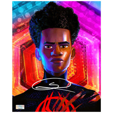 Shameik Moore Autographed Spider-Man Across The Spider-Verse Miles 8x10 Photo