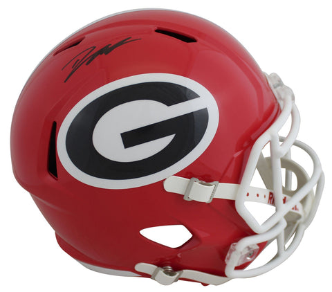 Georgia D'Andre Swift Authentic Signed Full Size Speed Rep Helmet Fanatics COA