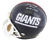 Giants Sam Huff "HOF 1982" Authentic Signed Full Size Proline Helmet PSA #N97903