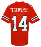 Vinny Testaverde Signed Orange T/B Custom College Football Jersey - (SS COA)