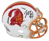 Buccaneers John Lynch Signed 1976-96 TB Speed Mini Helmet W/ Case BAS Witnessed