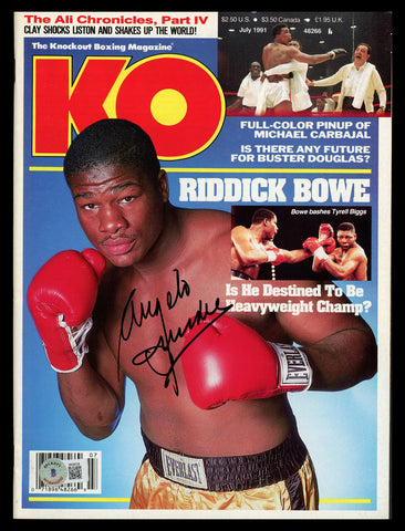 Angelo Dundee Autographed KO Magazine Ali's Trainer Beckett BAS QR #BK08726