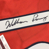 Framed Autographed/Signed William Perry The Refrigerator 35x39 Jersey JSA COA