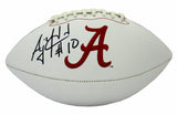 AJ McCarron Autographed/Signed Alabama Crimson Tide Embroidered Logo Football