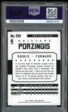 2015 Panini Hoops #261 Kristaps Porzingis RC On Card PSA 10/10 Auto GEM MINT