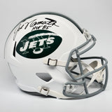 Joe Namath Autographed Signed New York Jets Full Size Replica Helmet HOF 85 BAS