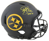 Steelers Troy Polamalu "HOF 20" Eclipse F/S Speed Proline Helmet w/ Case BAS Wit