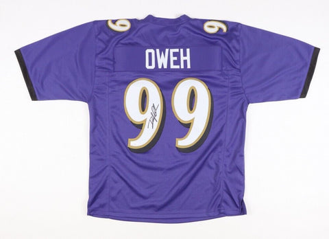 Odafe Oweh Signed Baltimore Ravens Jersey (JSA COA) 2021 1st Round Pick LB