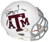 Dat Nguyen Autographed/Signed Texas A&M White Mini Helmet Beckett 40670