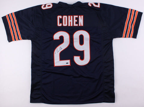 Tarik Cohen Signed Chicago Bears Blue Jersey / 4th Rd 2017 Draft Pick (Schwartz)