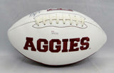 Michael Bennett Martellus Bennett Signed Texas A&M Logo Football- JSA W Auth