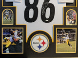 FRAMED PITTSBURGH STEELERS HINES WARD AUTOGRAPHED SIGNED JERSEY JSA COA