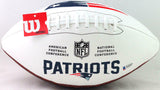 Wes Welker Autographed NE Patriots Wilson Logo Football- Beckett W *Black