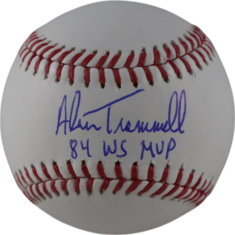 Alan Trammell Autographed Detroit Tigers OML Baseball 84 WS MVP Beckett 40489