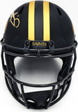 ALVIN KAMARA AUTOGRAPHED SAINTS ECLIPSE BLACK FULL SIZE HELMET BECKETT 224739