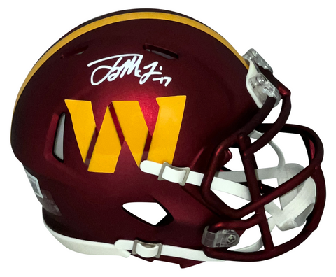 TERRY McLAURIN SIGNED WASHINGTON COMMANDERS SPEED MINI HELMET BECKETT