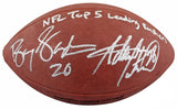 NFL Leading Rushers (5) Payton Smith Sanders Signed Official Nfl Football BAS 5