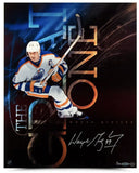 Wayne Gretzky Autographed "The Great One" Aluminum 16" x 20" Photo UDA LE 99