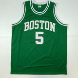 Autographed/Signed Bill Walton Boston Green Basketball Jersey JSA COA Auto