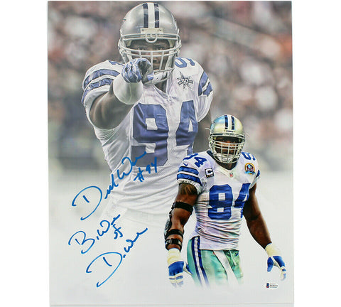 Demarcus Ware Signed Dallas Cowboys Unframed 16x20 Spotlight Photo w- BeWare of