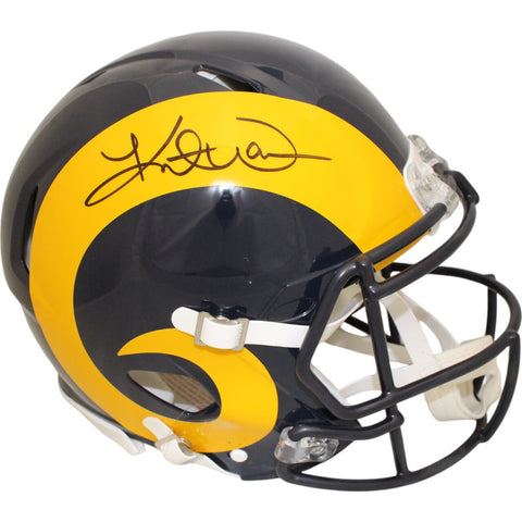 Kurt Warner Autographed Los Angeles Rams Authentic TB Helmet Beckett 48036