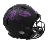 Zay Flowers Signed Baltimore Ravens Speed Authentic Eclipse NFL Helmet