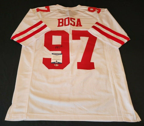 NICK BOSA SAN FRANCISCO 49ERS SIGNED JERSEY WHITE