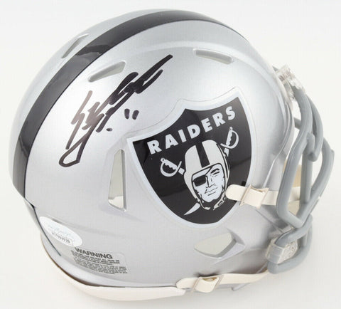 Sebastian Janikowski Signed Oakland Raiders Mini Helmet (JSA COA) Place Kicker