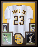 FRAMED FERNANDO TATIS JR AUTOGRAPHED SIGNED SAN DIEGO PADRES JERSEY BECKETT HOLO