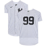 AARON JUDGE Autographed "2017 AL ROY" Yankees Authentic Home Jersey FANATICS