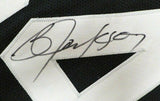 OAKLAND RAIDERS BO JACKSON AUTOGRAPHED SIGNED FRAMED BLACK JERSEY BECKETT 177404