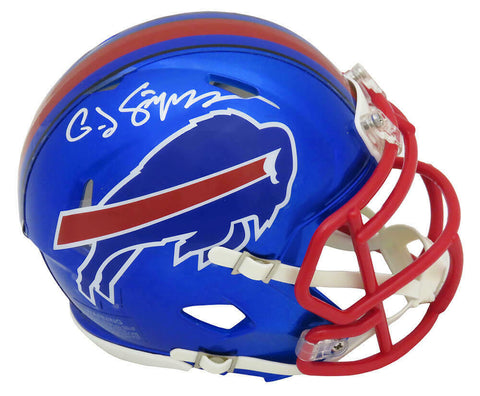 O.J. Simpson Signed Buffalo Bills FLASH Riddell Speed Mini Helmet (SCHWARTZ COA)