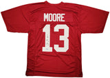 ALABAMA CRIMSON TIDE MALACHI MOORE AUTOGRAPHED RED JERSEY BECKETT WITNESS 209472