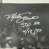 Autographed/Signed MIKE SCHMIDT 500th HR Inscribed Phillies 16x20 Photo JSA COA