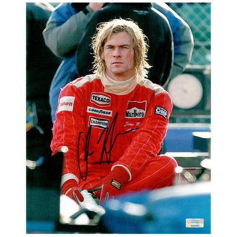 Chris Hemsworth Autographed Rush James Hunt 8x10 Photo