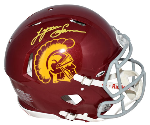 LYNN SWANN SIGNED AUTOGRAPHED USC TROJANS AUTHENTIC SPEED HELMET BECKETT