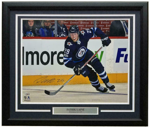 Patrik Laine Signed Framed 16x20 Winnipeg Jets Photo Fanatics