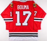 Lance Bouma Signed Chicago Blackhawks Jersey (Beckett COA) Center