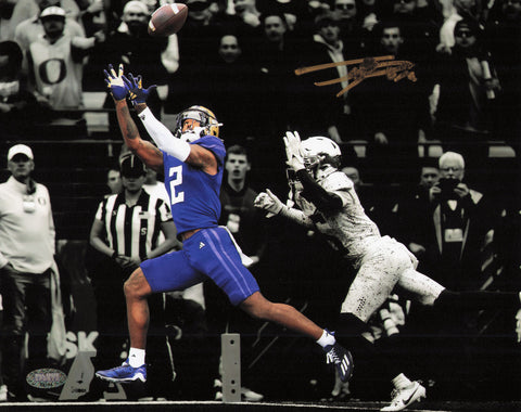 Ja'Lynn Polk Autographed 8x10 Photo Washington Huskies (Smudged) MCS Holo #69114