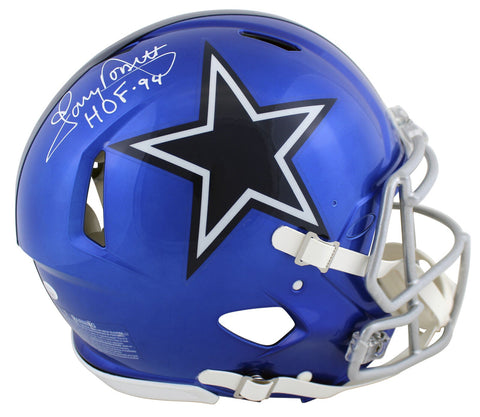 Cowboys Tony Dorsett "HOF 94" Signed Flash Full Size Speed Proline Helmet JSA W