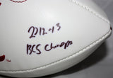 C. J. Mosley Autographed Alabama Crimson Tide Logo Football W/ BCS Champs- JSA W