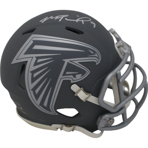 Michael Penix Autographed Atlanta Falcons Slate Mini Helmet Beckett 47998