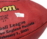 Tom Brady Autographed NFL Leather SB XXXVIII Logo Football Fanatics AA0104113