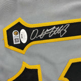 Autographed/Signed Oneil Cruz Pittsburgh Grey Baseball Jersey JSA COA