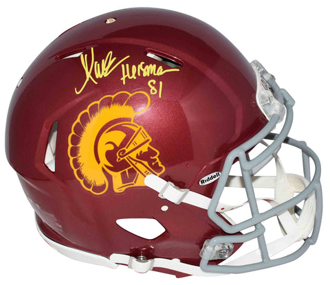 MARCUS ALLEN SIGNED USC TROJANS AUTHENTIC SPEED HELMET BECKETT W/ HEISMAN 81